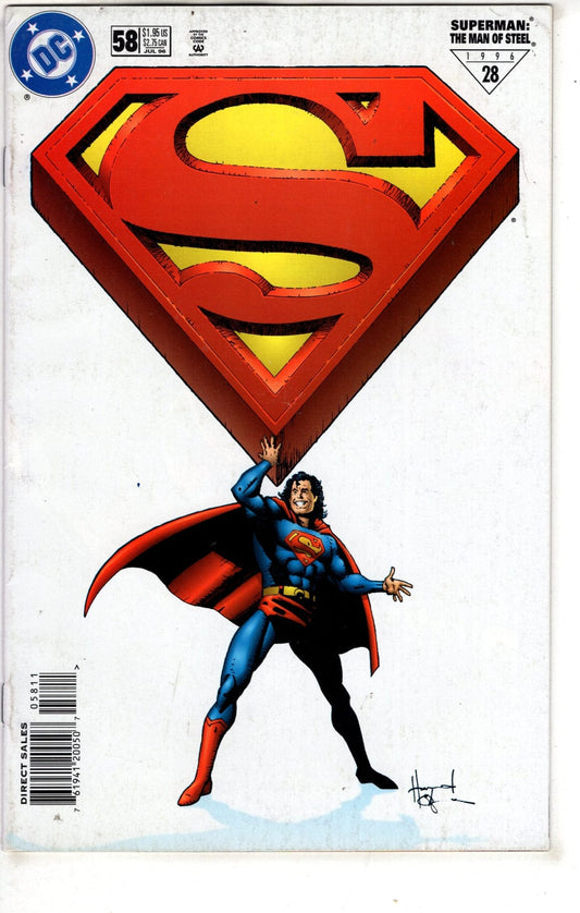 Dc Comics Comics Superman: The Man of Steel #58 [VG]
