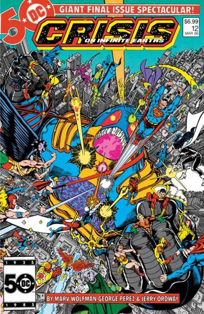 DC Comics Crisis On Infinite Earths #12 Facsimile Edition Cover B George Perez Foil Variant