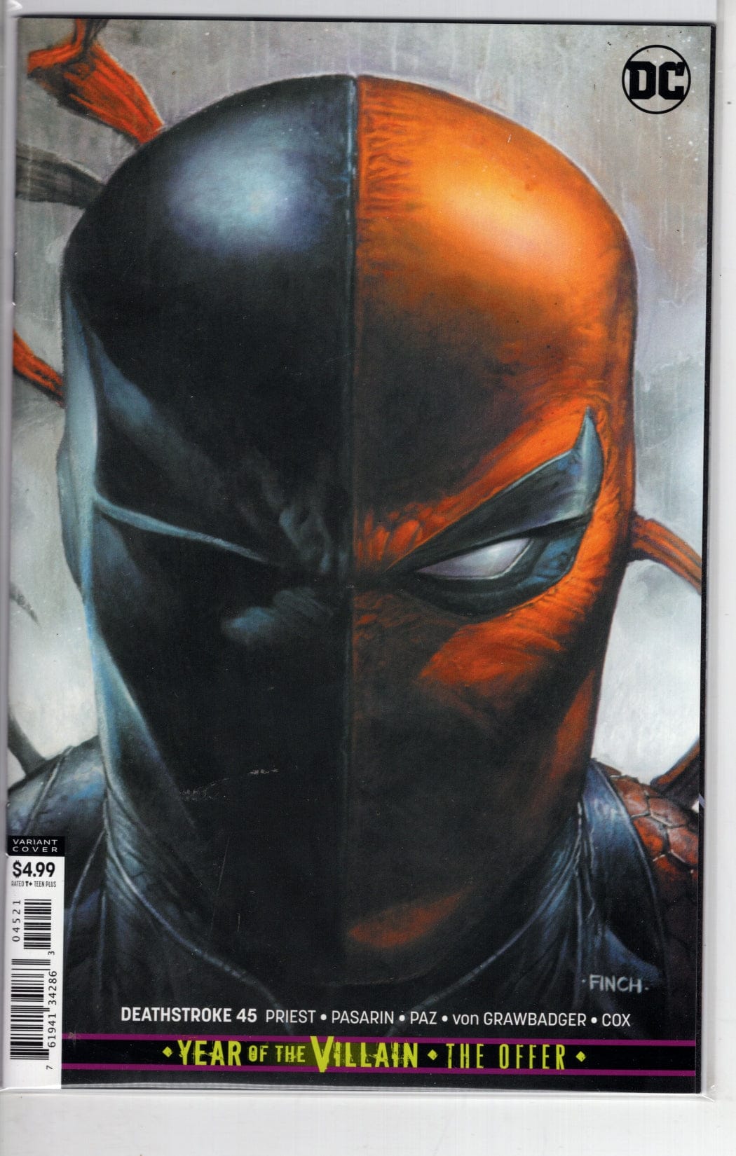 DC COMICS DC COMICS DEATHSTROKE #45 CARD STOCKVAR [VF/NM]