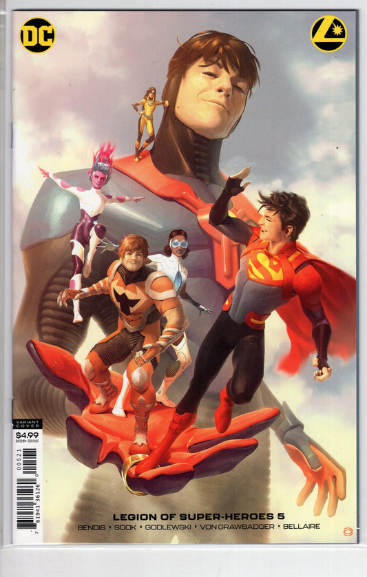DC COMICS DC COMICS LEGION OF SUPER HEROES #5 CARD STOCK ALEX GARNER VAR ED