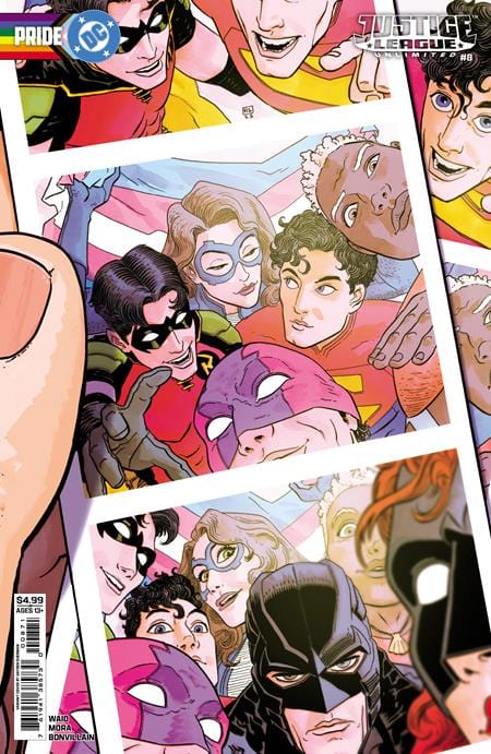 DC Comics JUSTICE LEAGUE UNLIMITED #8 CVR E HAYDEN SHERMAN DC PRIDE CARD STOCK VAR (WE ARE YESTERDAY)