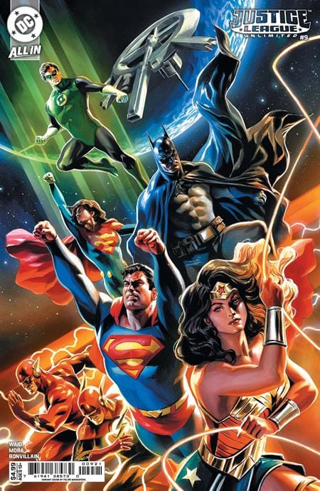 DC Comics JUSTICE LEAGUE UNLIMITED #9 CVR B FELIPE MASSAFERA CARD STOCK VAR (WE ARE YESTERDAY)
