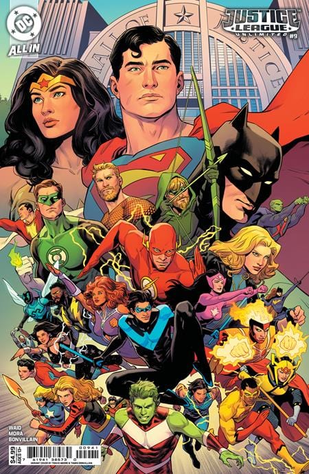 DC Comics JUSTICE LEAGUE UNLIMITED #9 CVR D TRAVIS MOORE CARD STOCK VAR (WE ARE YESTERDAY)