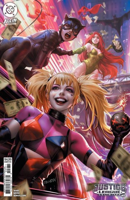 DC Comics JUSTICE LEAGUE UNLIMITED #9 CVR E DERRICK CHEW GOTHAM CITY SIRENS CARD STOCK VAR (WE ARE YESTERDAY)