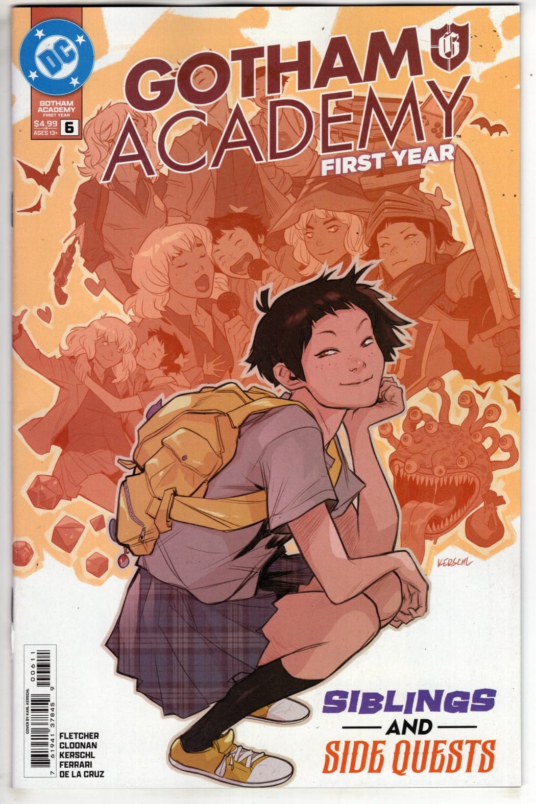 DC Comics NEW LAST WEEK GOTHAM ACADEMY FIRST YEAR #6 (OF 6) CVR A KARL KERSCHL (VF/NM)