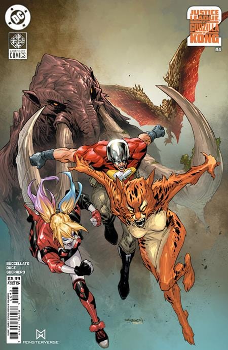 DC Comics NEW LAST WEEK JUSTICE LEAGUE VS GODZILLA VS KONG 2 #4 (OF 7) CVR B SEPHEN SEGOVIA CARD STOCK VAR