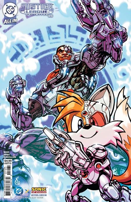 DC Comics NEW NEXT WEEK JUSTICE LEAGUE UNLIMITED #19 CVR F CARLOS DANDA DC X SONIC  (VF/NM)