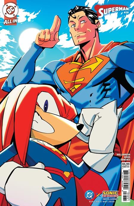DC Comics NEW NEXT WEEK SUPERMAN #38 CVR F DANIELE DI NICUOLO DC X SONIC  (THE REIGN OF THE SUPERBOYS) (VF/NM)