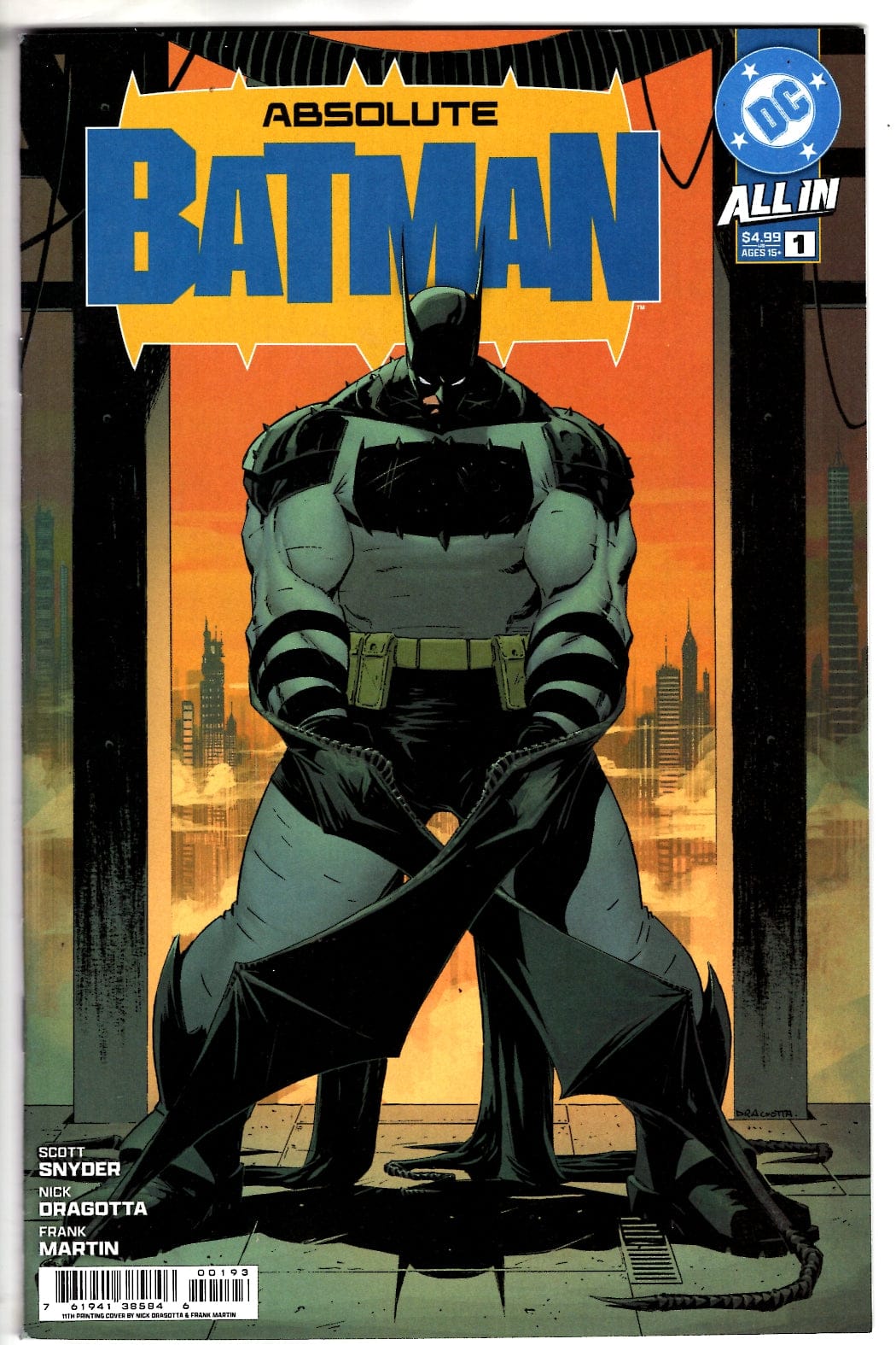 DC Comics NEW THIS WEEK ABSOLUTE BATMAN #1 Eleventh Printing (VF/NM)