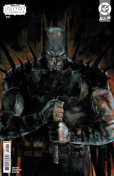 DC Comics NEW THIS WEEK ABSOLUTE BATMAN #20 CVR E INC 1:25 MARTIN SIMMONDS CARD STOCK VAR (VF/NM)