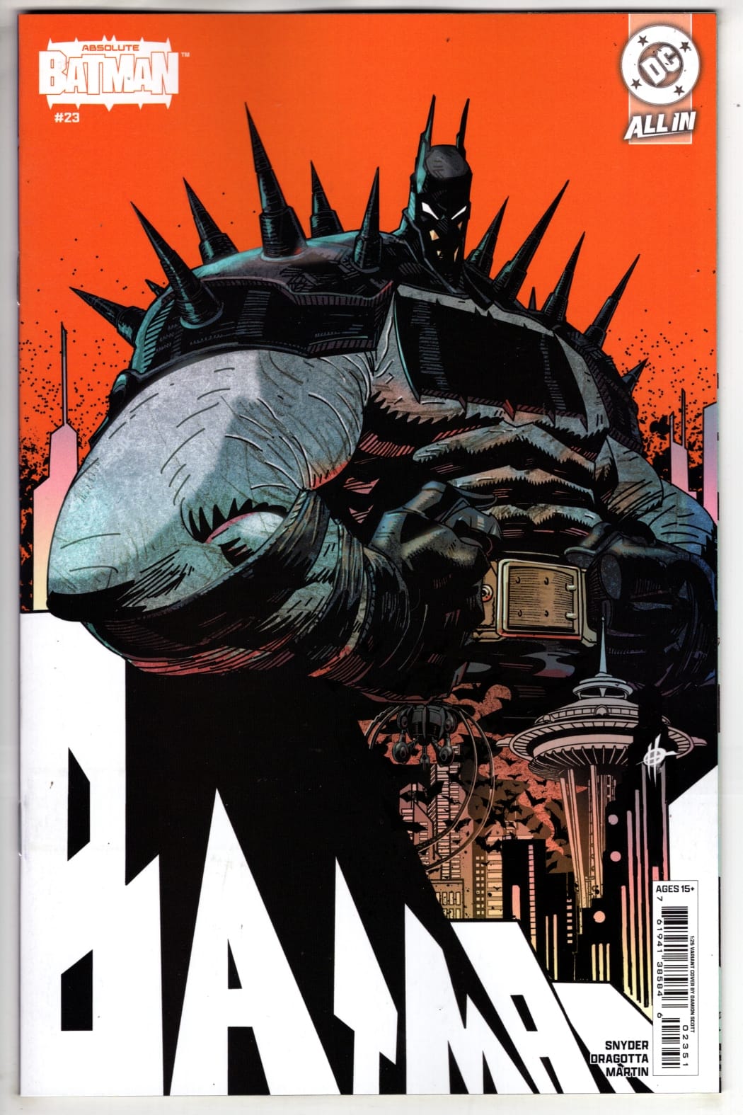 DC Comics NEW THIS WEEK ABSOLUTE BATMAN #23 CVR F INC 1:25 DAMION SCOTT CARD STOCK VAR (VF/NM)