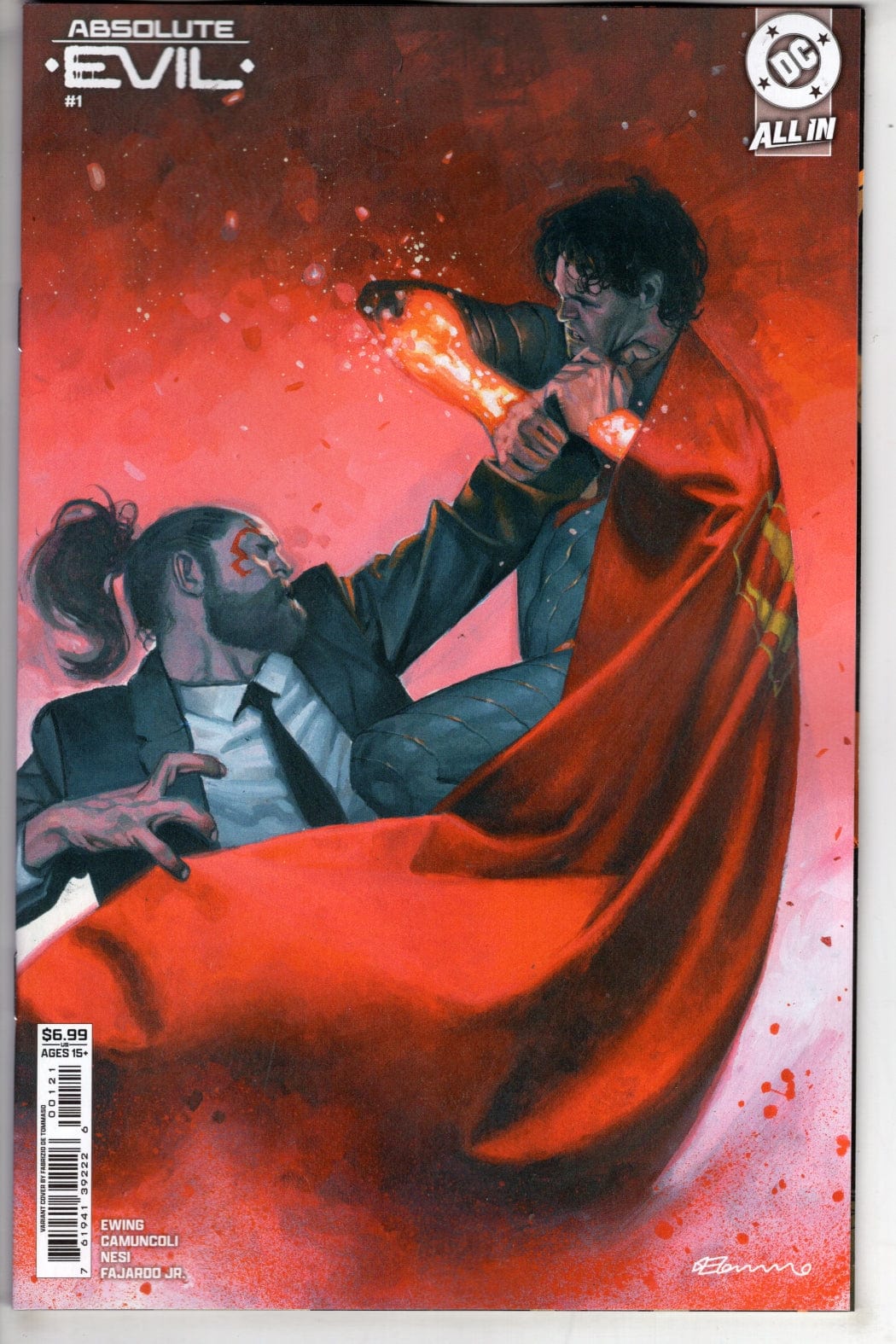DC Comics NEW THIS WEEK ABSOLUTE EVIL #1 (ONE SHOT) CVR B FABRIZIO DE TOMMASO CARD STOCK VAR
