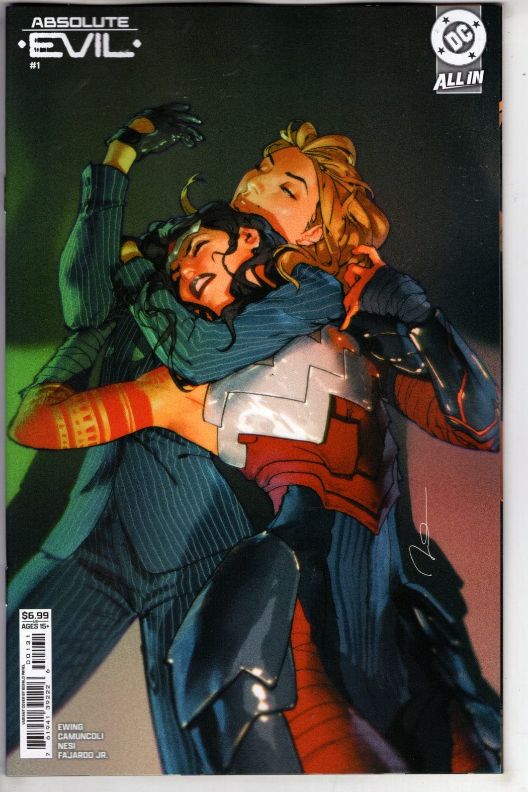 DC Comics NEW THIS WEEK ABSOLUTE EVIL #1 (ONE SHOT) CVR C GERALD PAREL CARD STOCK VAR