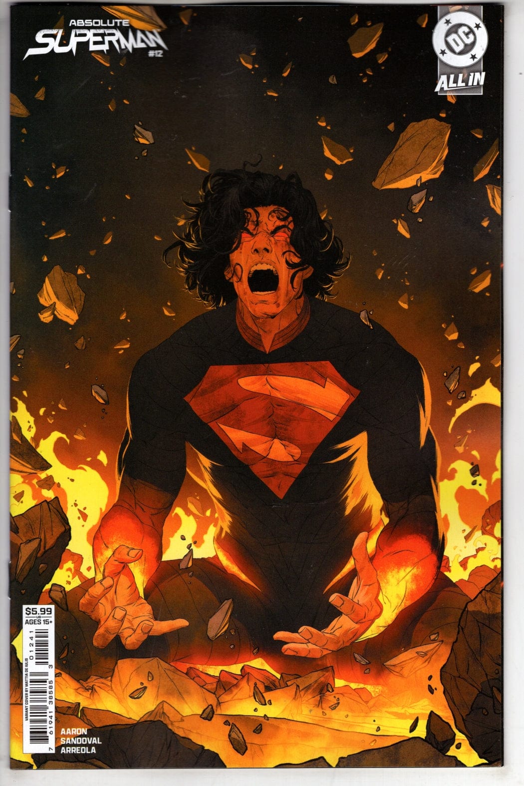 DC Comics NEW THIS WEEK ABSOLUTE SUPERMAN #12 CVR D MATTIA DE IULIS CARD STOCK VAR
