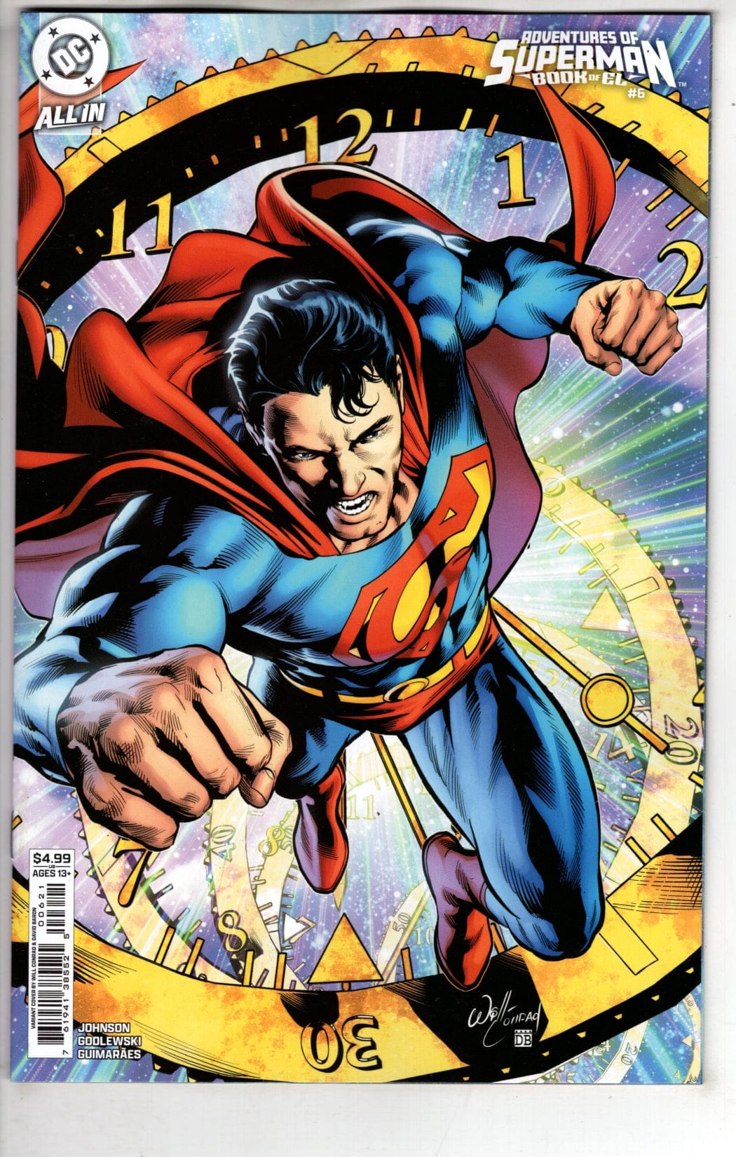 DC Comics NEW THIS WEEK ADVENTURES OF SUPERMAN BOOK OF EL #6 (OF 12) CVR B WILL CONRAD CARD STOCK VAR (VF/NM)
