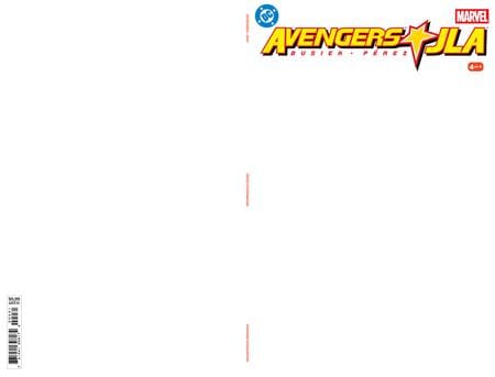 DC Comics NEW THIS WEEK AVENGERS JLA #4 FACSIMILE EDITION CVR C BLANK CARD STOCK VAR (VF/NM)