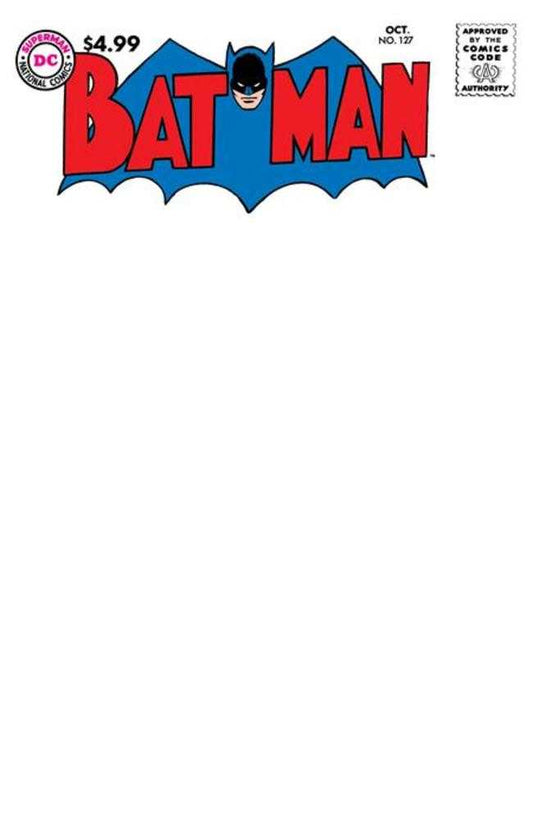 DC Comics NEW THIS WEEK Batman #127 Facsimile Edition Cover B Blank Card Stock Variant