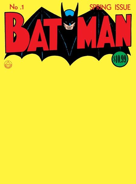 DC Comics NEW THIS WEEK BATMAN (1940) #1 FACSIMILE EDITION CVR C BLANK VAR