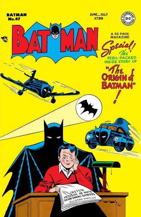 DC Comics NEW THIS WEEK BATMAN #47 FACSIMILE EDITION CVR B BOB KANE FOIL VAR
