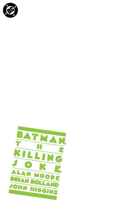 DC Comics NEW THIS WEEK BATMAN THE KILLING JOKE #1 FACSIMILE EDITION CVR C BLANK CARD STOCK VAR (VF/NM)