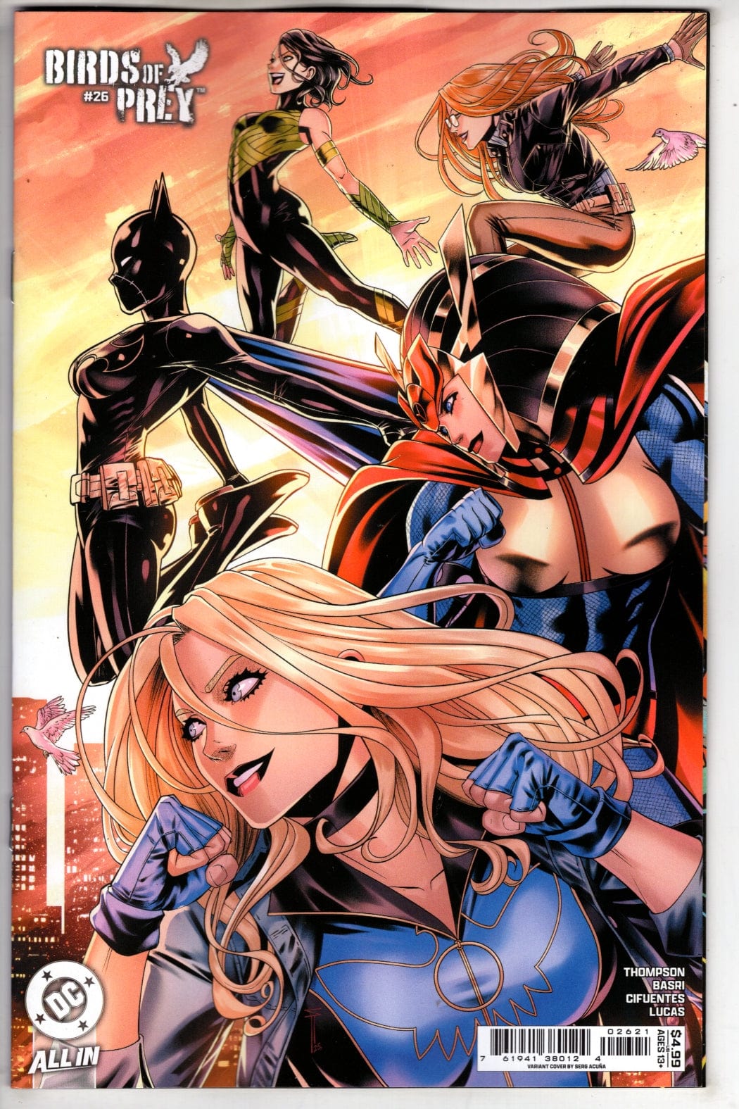 DC Comics NEW THIS WEEK BIRDS OF PREY #26 CVR D SERG ACUNA CARD STOCK VAR