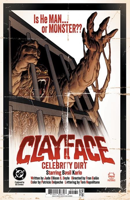 DC Comics NEW THIS WEEK CLAYFACE CELEBRITY DIRT #1 (OF 6) CVR C DAVE JOHNSON CARD STOCK VAR (VF/NM)