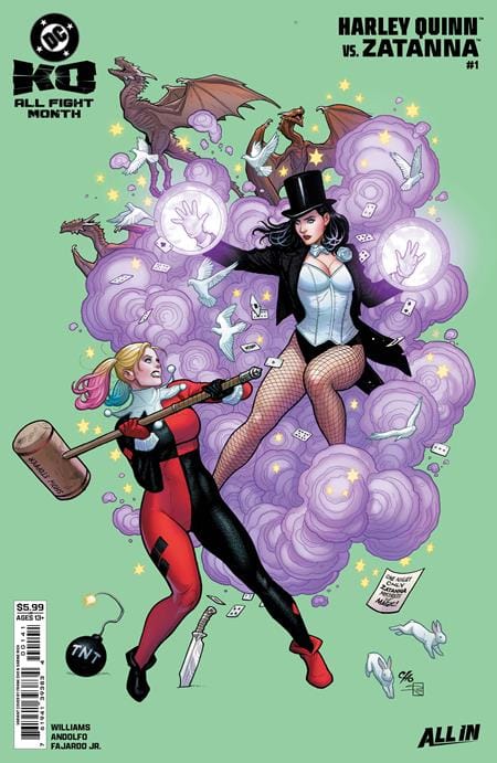 DC Comics NEW THIS WEEK DC K.O. HARLEY QUINN VS ZATANNA #1 (ONE SHOT) CVR B FRANK CHO CARD STOCK VAR