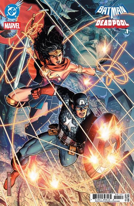 DC Comics NEW THIS WEEK DC MARVEL BATMAN DEADPOOL #1 (ONE SHOT) CVR E JIM CHEUNG WONDER WOMAN CAPTAIN AMERICA CARD STOCK VAR [VF/NM]