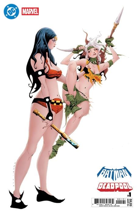 DC Comics NEW THIS WEEK DC MARVEL BATMAN DEADPOOL #1 (ONE SHOT) CVR J JAE LEE BIG BARDA SAVAGE LAND ROGUE CARD STOCK VAR [VF/NM]