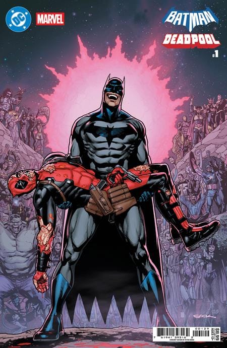 DC Comics NEW THIS WEEK DC MARVEL BATMAN DEADPOOL #1 (ONE SHOT) CVR R RYAN SOOK CRISIS ON INFINITE EARTHS 7 HOMAGE CARD STOCK VAR [VF/NM]