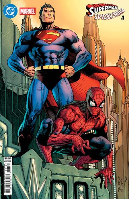 DC Comics NEW THIS WEEK DC MARVEL SUPERMAN SPIDER-MAN #1 (ONE SHOT) CVR B JIM LEE CARD STOCK VAR (VF/NM)