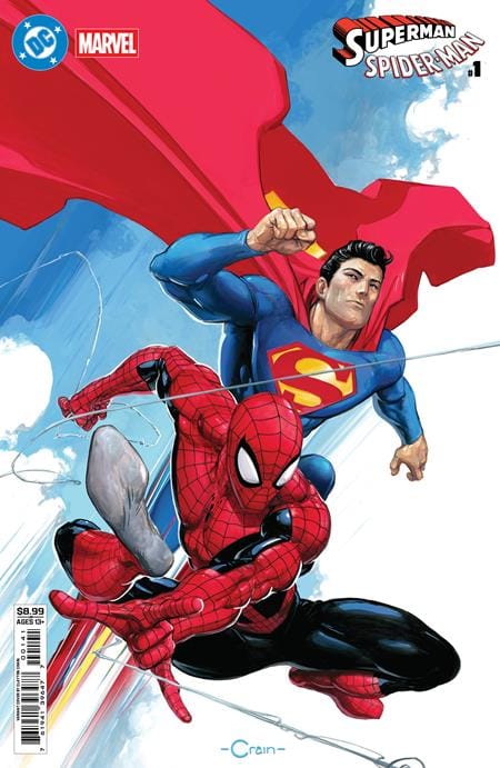 DC Comics NEW THIS WEEK DC MARVEL SUPERMAN SPIDER-MAN #1 (ONE SHOT) CVR D CLAYTON CRAIN CARD STOCK VAR (VF/NM)