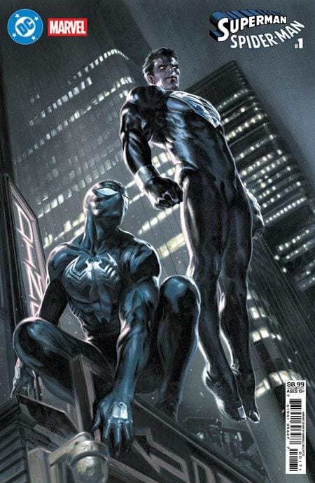 DC Comics NEW THIS WEEK DC MARVEL SUPERMAN SPIDER-MAN #1 (ONE SHOT) CVR G GABRIELE DELL OTTO SUPERMAN BLACK & SPIDER-MAN BLACK CARD STOCK VAR (VF/NM)