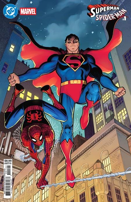 DC Comics NEW THIS WEEK DC MARVEL SUPERMAN SPIDER-MAN #1 (ONE SHOT) CVR L ARTHUR ADAMS CARD STOCK VAR (VF/NM)