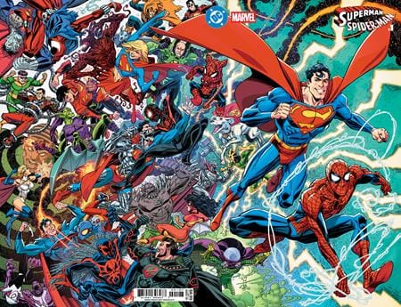 DC Comics NEW THIS WEEK DC MARVEL SUPERMAN SPIDER-MAN #1 (ONE SHOT) CVR O SCOTT KOBLISH SUPERMANS & SPIDER-MANS CARD STOCK VAR (VF/NM)