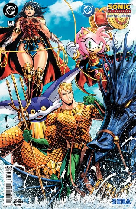 DC Comics NEW THIS WEEK DC X SONIC THE HEDGEHOG METAL LEGION #5 (OF 5) CVR C SERG ACUNA CARD STOCK VAR (VF/NM)