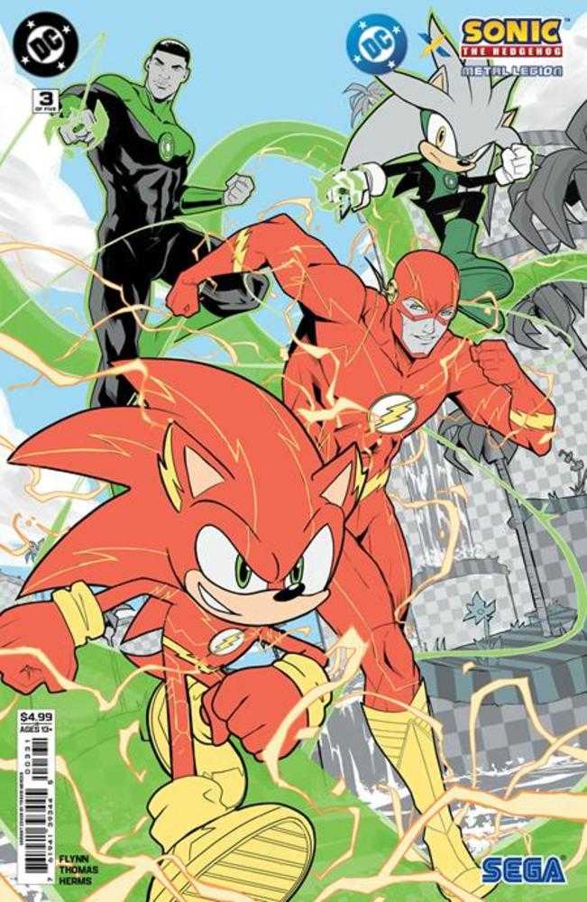 DC Comics NEW THIS WEEK DC X Sonic The Hedgehog The Metal Legion #3 (Of 5) Cover C Travis Mercer Card Stock Variant