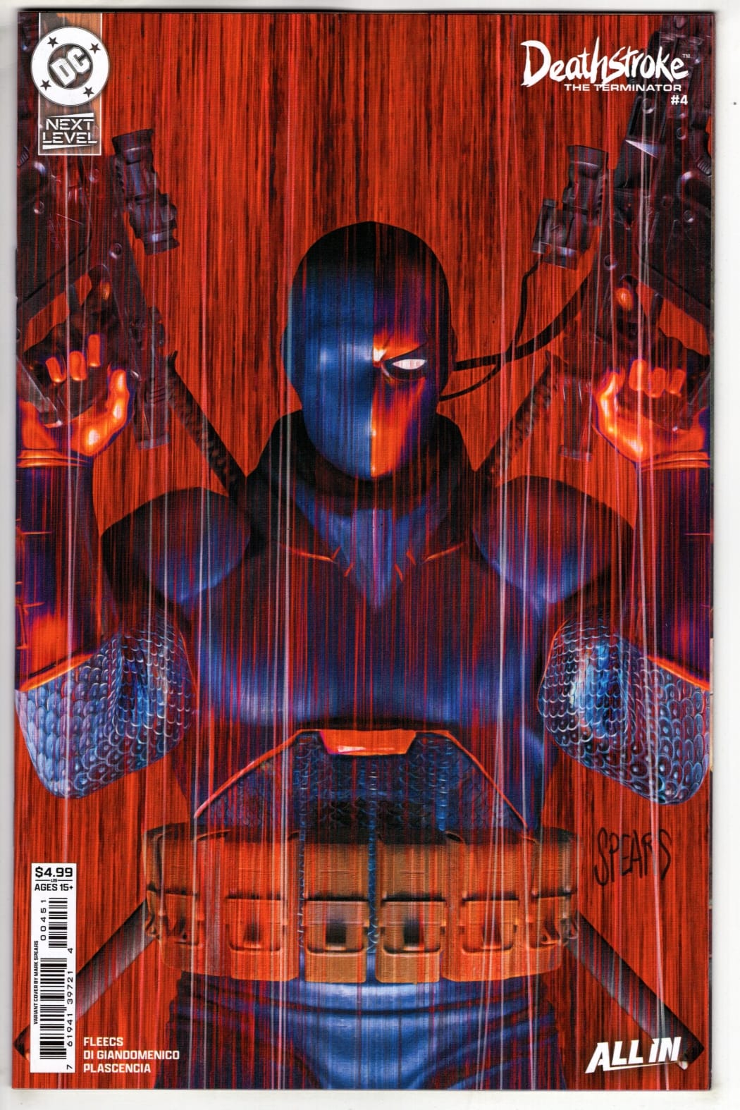 DC Comics NEW THIS WEEK DEATHSTROKE THE TERMINATOR #4 CVR E MARK SPEARS CARD STOCK VAR (VF/NM)
