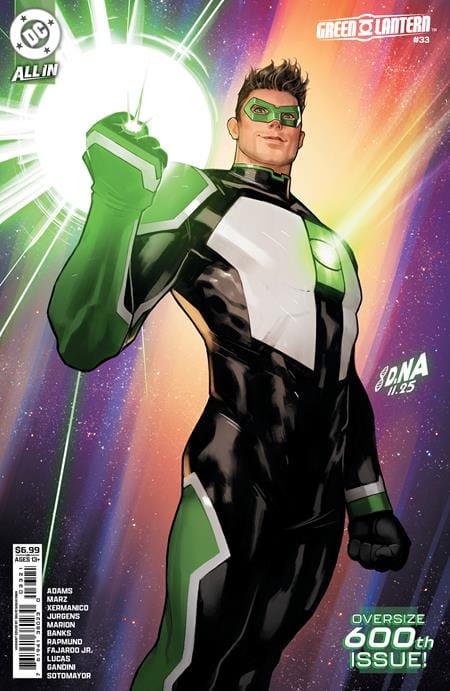 DC Comics NEW THIS WEEK GREEN LANTERN #33 CVR B DAVID NAKAYAMA CARD STOCK VAR (#600) (VF/NM)
