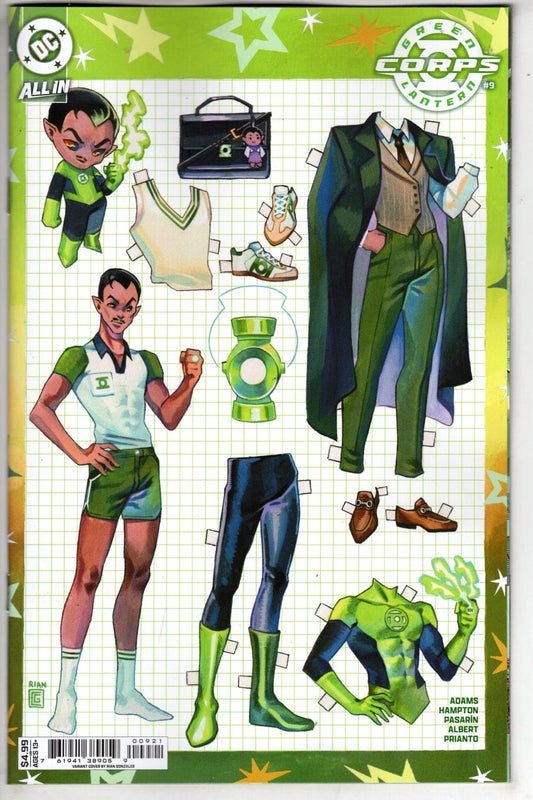 DC Comics NEW THIS WEEK GREEN LANTERN CORPS #9 CVR B RIAN GONZALES CARD STOCK VAR (STARBREAKER SUPREMACY)