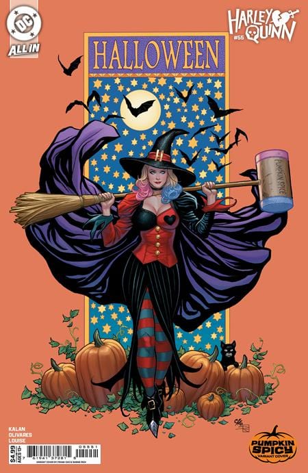 DC Comics NEW THIS WEEK HARLEY QUINN #55 CVR E FRANK CHO PUMPKIN SPICY CARD STOCK VAR