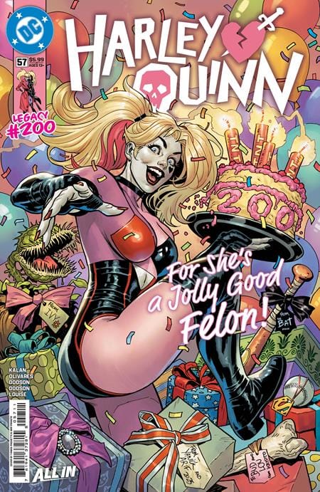 DC Comics NEW THIS WEEK HARLEY QUINN #57 CVR A YANICK PAQUETTE (#200)