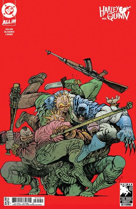DC Comics NEW THIS WEEK HARLEY QUINN #65 CVR E DANIEL WARREN JOHNSON DARK KNIGHT RETURNS 40TH ANNIVERSARY CARD STOCK VAR (VF/NM)