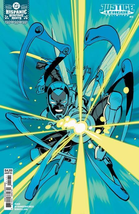 DC Comics NEW THIS WEEK JUSTICE LEAGUE UNLIMITED #11 CVR E LEONARDO ROMERO HISPANIC HERITAGE MONTH BLUE BEETLE CARD STOCK VAR