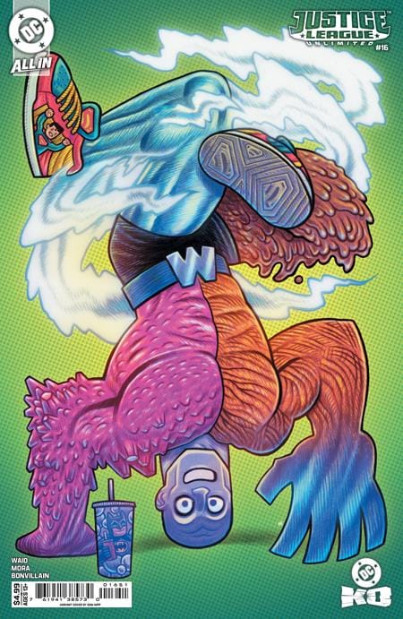 DC Comics NEW THIS WEEK JUSTICE LEAGUE UNLIMITED #16 CVR D DAN HIPP CARD STOCK VAR (DC K.O.) (VF/NM)