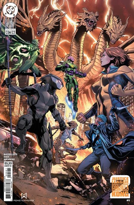 DC Comics NEW THIS WEEK JUSTICE LEAGUE VS GODZILLA VS KONG 2 #5 (OF 7) CVR C LUCAS MEYER CARD STOCK VAR