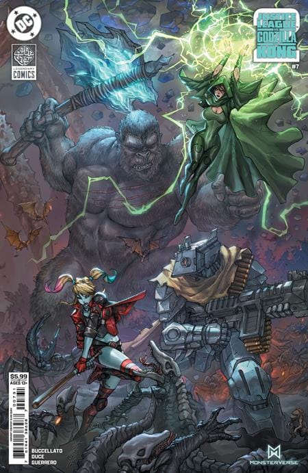DC Comics NEW THIS WEEK JUSTICE LEAGUE VS GODZILLA VS KONG 2 #7 (OF 7) CVR C ALAN QUAH CARD STOCK VAR (VF/NM)