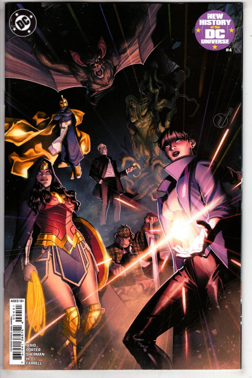 DC Comics NEW THIS WEEK NEW HISTORY OF THE DC UNIVERSE #4 (OF 4) CVR G INC 1:25 JAMAL CAMPBELL CARD STOCK VAR
