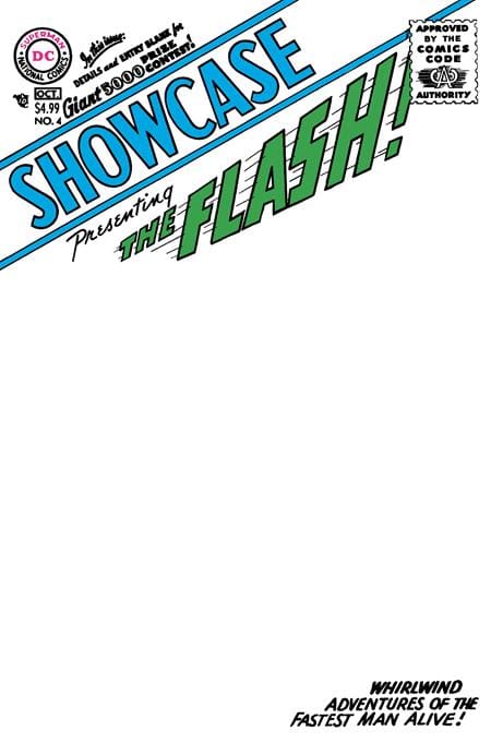 DC Comics NEW THIS WEEK SHOWCASE #4 FACSIMILE EDITION CVR B BLANK CARD STOCK VAR (VF/NM)