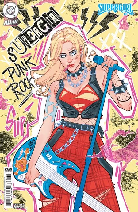 DC Comics NEW THIS WEEK SUPERGIRL #9 CVR F MARGUERITE SAUVAGE PUNK ROCK CARD STOCK VAR (VF/NM)
